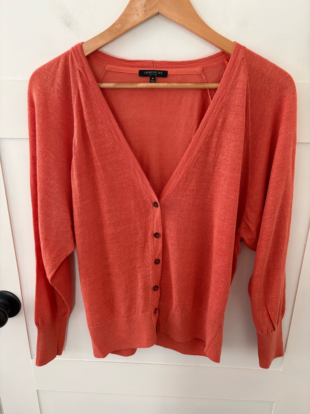 Lafayette 148 Linen Blend Cardigan. Size Medium.
